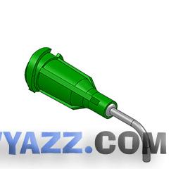Наконечник дозатора TE 18G X 1/2" GREEN BENT 90 DEG DIAM 0.9 x 1.20MM (QTY=50) фото 1