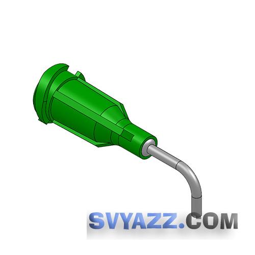 Наконечник дозатора TE 18G X 1/2" GREEN BENT 90 DEG DIAM 0.9 x 1.20MM (QTY=50) фото 2