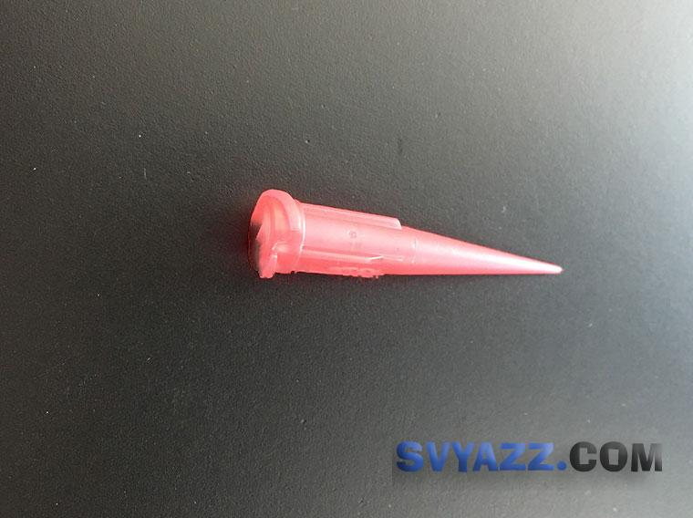 Иглы пластиковые конические TT 25G ID 0.28+/-0.03 Red (1000 шт) фото 3