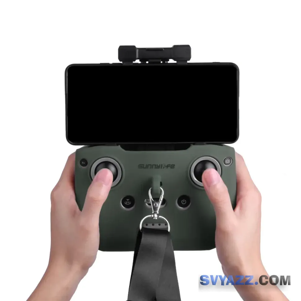 Силиконовый чехол SunnyLife для пульта DJI RC N1 + ремешок на шею, зеленый фото 4