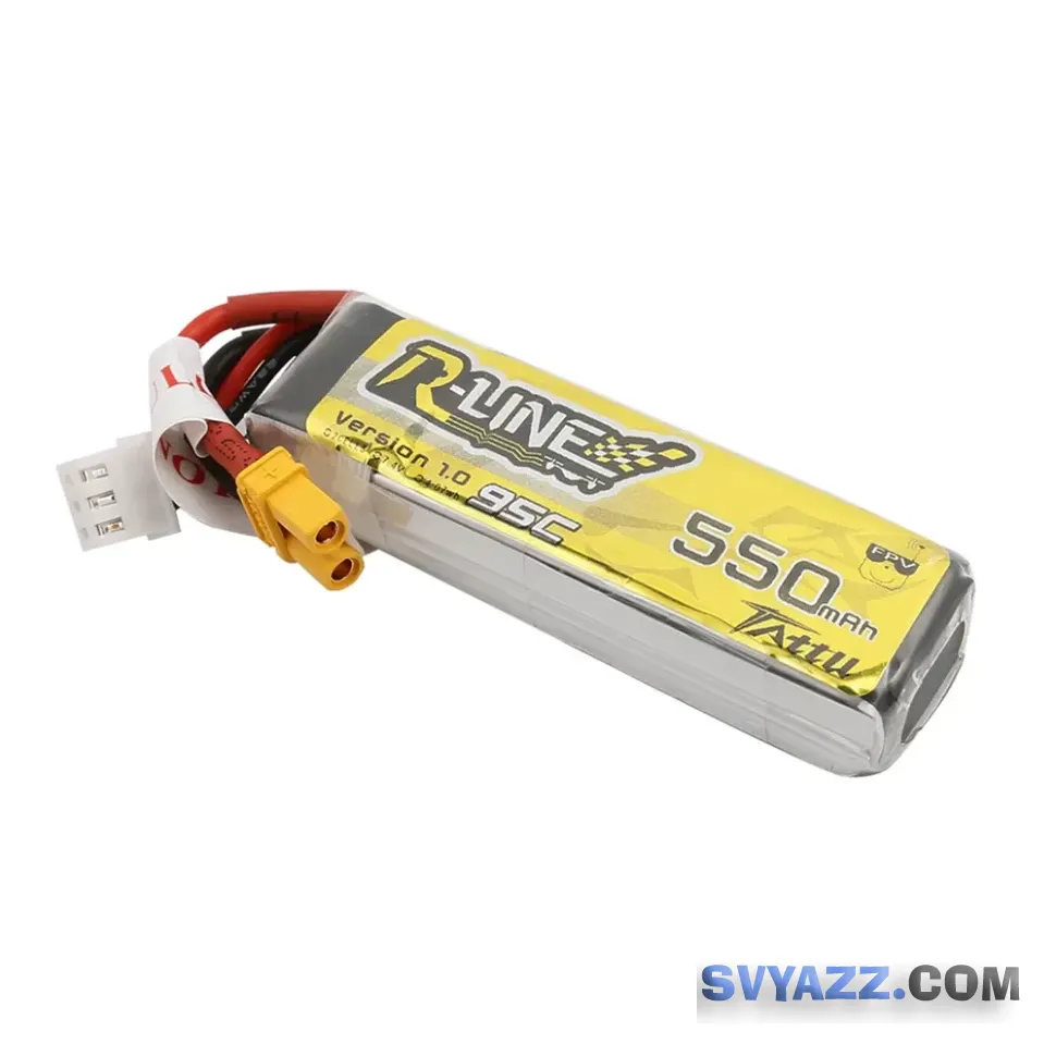 Tattu R-Line 550mAh 2S 95C LiPo XT30 аккумулятор для FPV фото 1