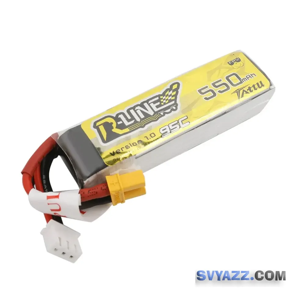 Tattu R-Line 550mAh 2S 95C LiPo XT30 аккумулятор для FPV фото 2