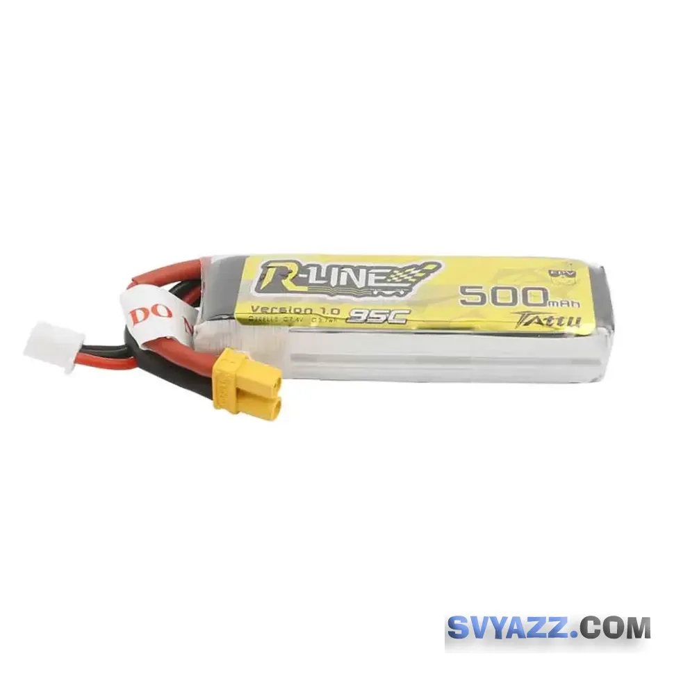 Tattu R-Line500 мАч 7,4В 95C 2S1P LiPo аккумулятор с вилкой XT30 фото 1