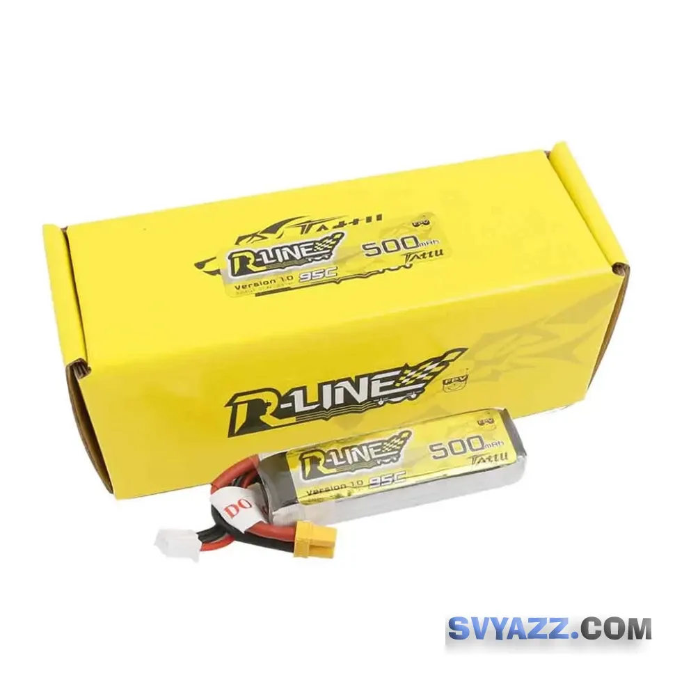 Tattu R-Line500 мАч 7,4В 95C 2S1P LiPo аккумулятор с вилкой XT30 фото 2
