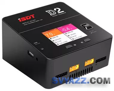 Зарядное устройство ISDT D2 Dual XT60 AC 100-240 В 12 A 200 Вт 1-6S фото
