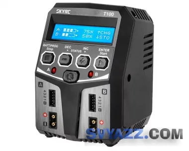 Зарядное устройство SkyRC T100 двухпортовое 100W 10A с/БП фото