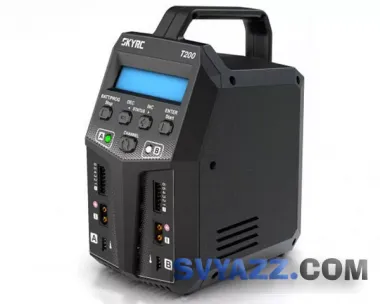 Зарядное устройство SkyRC T200 двухпортовое 200W 12A с/БП фото