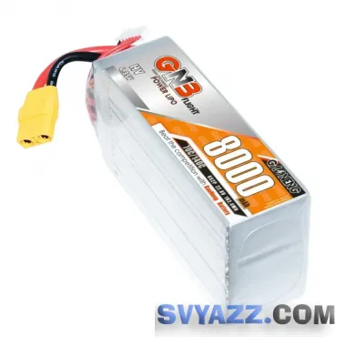 GNB 8000mAh 6S2P HV 22.8V 70C аккумулятор для FPV фото
