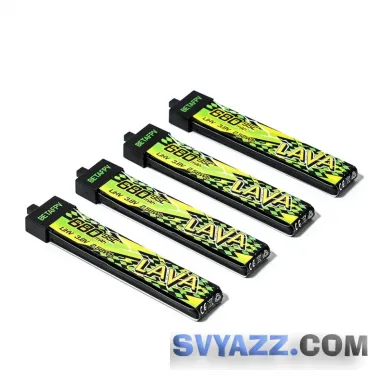 BETAFPV LAVA II 1S 680mAh 95C LiHV BT2.0, 4шт аккумуляторы FPV фото