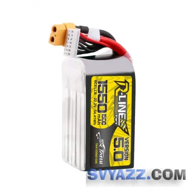 Аккумулятор Tattu R-Line V5.0 1550мАч 6S 150C 22,2 В Lipo XT60 фото