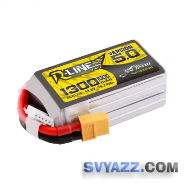 Аккумулятор Tattu R-Line V5.0 1300мАч 4S 14,8 В 150C Lipo XT60 фото