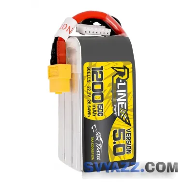 Tattu R-Line V5.0 1200mAh 6S 150C 22.2V Lipo XT60 аккумулятор FPV фото
