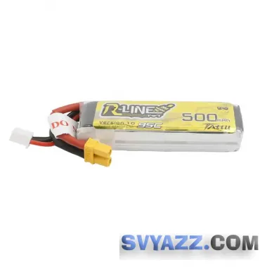 Tattu R-Line500 мАч 7,4В 95C 2S1P LiPo аккумулятор с вилкой XT30 фото