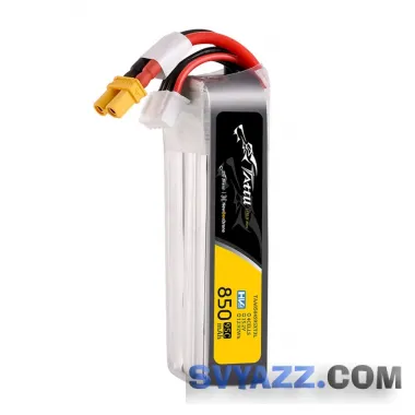 Tattu 4S 850mAh 95C 15.2V HV Lipo XT30 Long Pack аккумулятор FPV фото