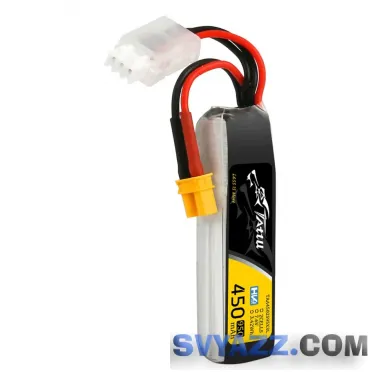 Tattu 450mAh 2s 95C 7.6V HV Lipo XT30 Long аккумулятор FPV фото