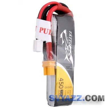 Tattu 450mAh 2S 75C 7.4V Lipo XT30 L для H-рамы аккумулятор FPV фото